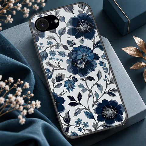 iPhone 18e Cover - ONation Botanical Bloom Series - HQ Ultra Shine Premium Infinity Glass Soft Silicon Borders Case