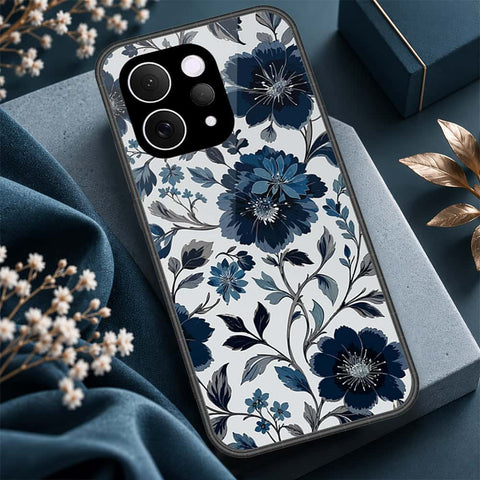 Vivo S50 Cover - ONation Botanical Bloom Series - HQ Ultra Shine Premium Infinity Glass Soft Silicon Borders Case