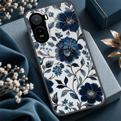 Xiaomi Redmi A7 Pro 5G Cover - ONation Botanical Bloom Series - HQ Ultra Shine Premium Infinity Glass Soft Silicon Borders Case