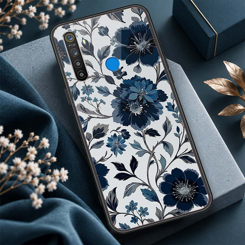 Realme 5 Cover - ONation Botanical Bloom Series - HQ Ultra Shine Premium Infinity Glass Soft Silicon Borders Case