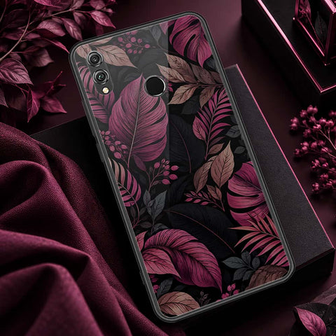 Huawei Honor 8X Cover - ONation Botanical Bloom Series - HQ Ultra Shine Premium Infinity Glass Soft Silicon Borders Case