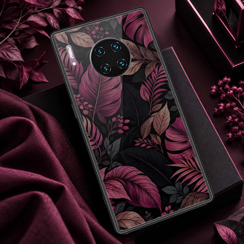 Huawei Mate 30 Pro Cover - ONation Botanical Bloom Series - HQ Ultra Shine Premium Infinity Glass Soft Silicon Borders Case