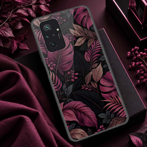 Xiaomi Redmi Note 10 Pro 4G Cover - ONation Botanical Bloom Series - HQ Ultra Shine Premium Infinity Glass Soft Silicon Borders Case