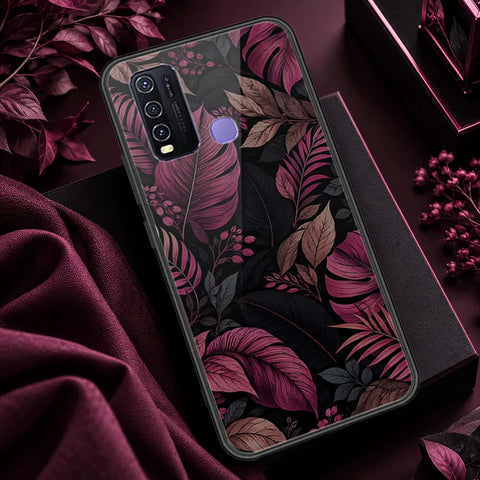 Vivo Y50 Cover - ONation Botanical Bloom Series - HQ Ultra Shine Premium Infinity Glass Soft Silicon Borders Case