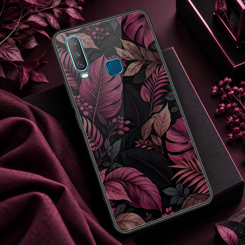 Vivo Y12 Cover - ONation Botanical Bloom Series - HQ Ultra Shine Premium Infinity Glass Soft Silicon Borders Case