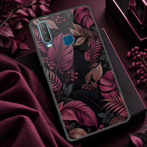 Vivo Y17 Cover - ONation Botanical Bloom Series - HQ Ultra Shine Premium Infinity Glass Soft Silicon Borders Case