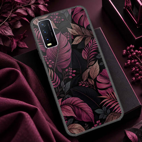 Vivo Y11s Cover - ONation Botanical Bloom Series - HQ Ultra Shine Premium Infinity Glass Soft Silicon Borders Case