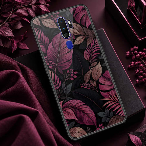 Oppo A5 2020 Cover - ONation Botanical Bloom Series - HQ Ultra Shine Premium Infinity Glass Soft Silicon Borders Case