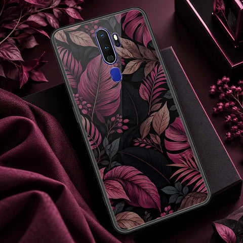 Oppo A9 2020 Cover - ONation Botanical Bloom Series - HQ Ultra Shine Premium Infinity Glass Soft Silicon Borders Case