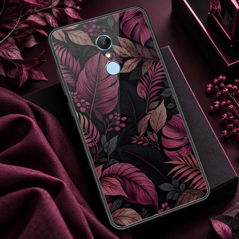 Xiaomi Redmi Note 5 / Redmi 5 Plus Cover - ONation Botanical Bloom Series - HQ Ultra Shine Premium Infinity Glass Soft Silicon Borders Case