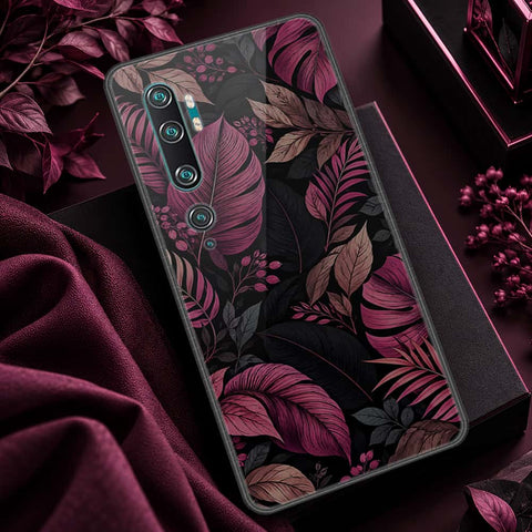 Xiaomi Mi CC9 Pro Cover - ONation Botanical Bloom Series - HQ Ultra Shine Premium Infinity Glass Soft Silicon Borders Case