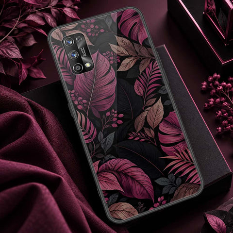 Realme 7 Pro Cover - ONation Botanical Bloom Series - HQ Ultra Shine Premium Infinity Glass Soft Silicon Borders Case