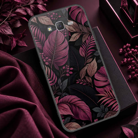 Samsung Galaxy J7 2015 Cover - ONation Botanical Bloom Series - HQ Ultra Shine Premium Infinity Glass Soft Silicon Borders Case