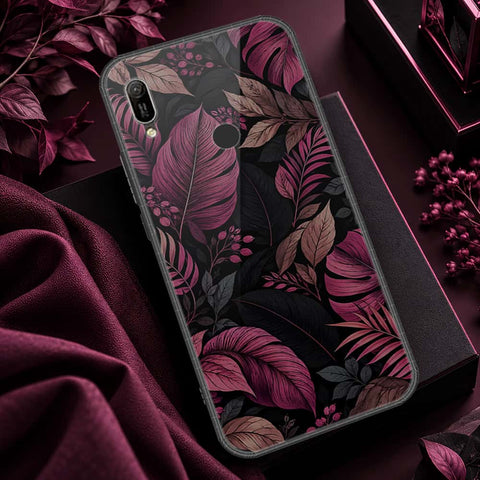 Huawei Y6s 2019 Cover - ONation Botanical Bloom Series - HQ Ultra Shine Premium Infinity Glass Soft Silicon Borders Case