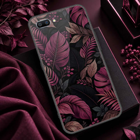 Oppo A3s Cover - ONation Botanical Bloom Series - HQ Ultra Shine Premium Infinity Glass Soft Silicon Borders Case