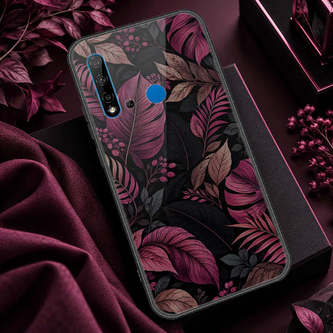 Huawei P20 Lite 2019 Cover - ONation Botanical Bloom Series - HQ Ultra Shine Premium Infinity Glass Soft Silicon Borders Case