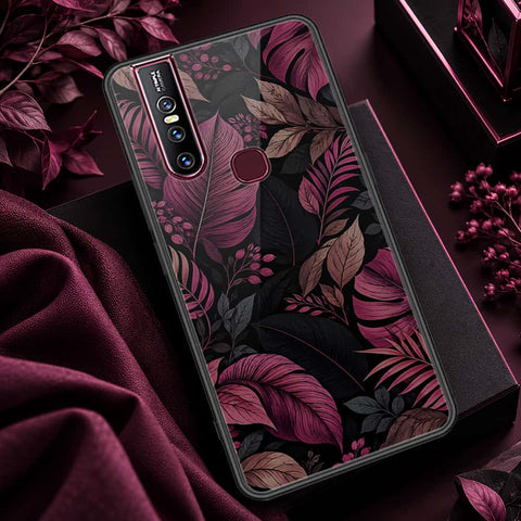 Vivo V15 Cover - ONation Aesthetic Collage Series - HQ Ultra Shine Premium Infinity Glass Soft Silicon Borders Case