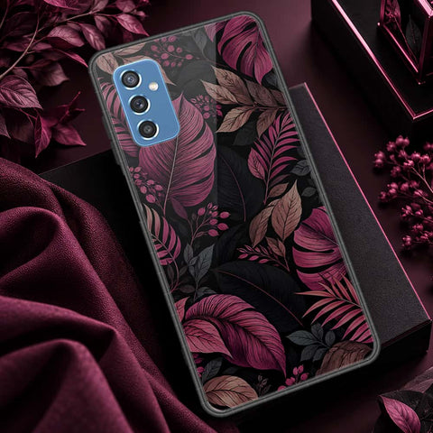 Samsung Galaxy M52 5G Cover - ONation Botanical Bloom Series - HQ Ultra Shine Premium Infinity Glass Soft Silicon Borders Case