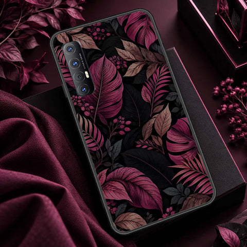 Oppo Reno 3 Pro Cover - ONation Botanical Bloom Series - HQ Ultra Shine Premium Infinity Glass Soft Silicon Borders Case
