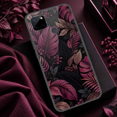 Realme C25Y Cover - ONation Botanical Bloom Series - HQ Ultra Shine Premium Infinity Glass Soft Silicon Borders Case