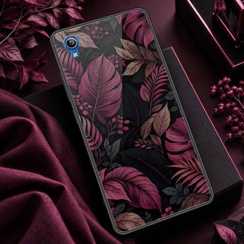 Vivo Y1s Cover - ONation Botanical Bloom Series - HQ Ultra Shine Premium Infinity Glass Soft Silicon Borders Case