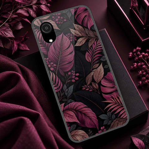 Samsung Galaxy A03 Core Cover - ONation Botanical Bloom Series - HQ Ultra Shine Premium Infinity Glass Soft Silicon Borders Case