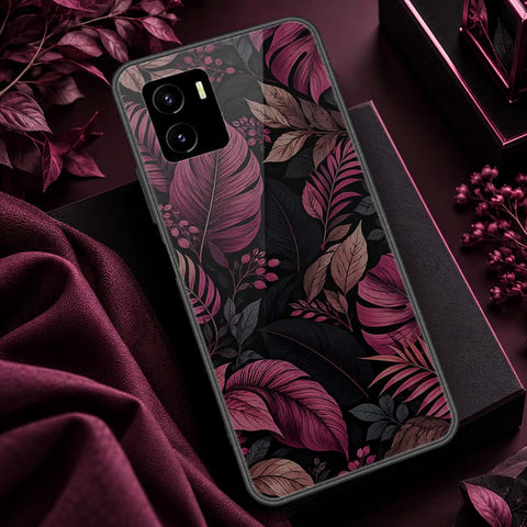 Vivo Y15a Cover - ONation Botanical Bloom Series - HQ Ultra Shine Premium Infinity Glass Soft Silicon Borders Case