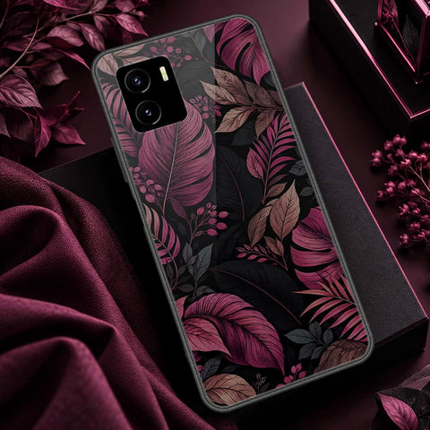 Vivo Y15c Cover - ONation Botanical Bloom Series - HQ Ultra Shine Premium Infinity Glass Soft Silicon Borders Case