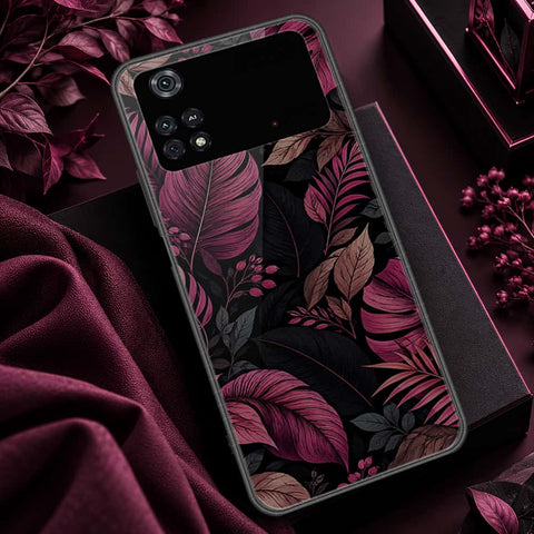 Xiaomi Poco M4 Pro Cover - ONation Botanical Bloom Series - HQ Ultra Shine Premium Infinity Glass Soft Silicon Borders Case