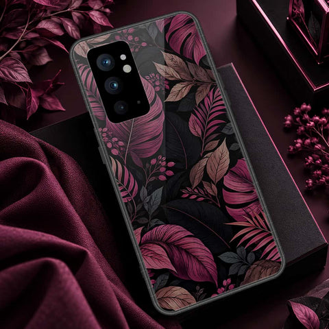 OnePlus 9RT 5G Cover - ONation Botanical Bloom Series - HQ Ultra Shine Premium Infinity Glass Soft Silicon Borders Case