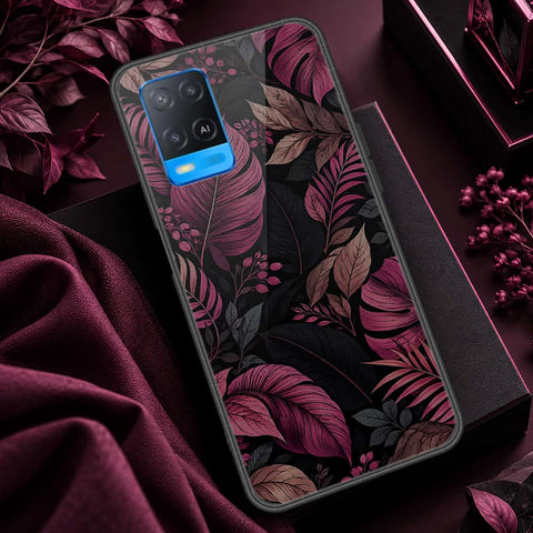 Oppo A54 4G Cover - ONation Botanical Bloom Series - HQ Ultra Shine Premium Infinity Glass Soft Silicon Borders Case