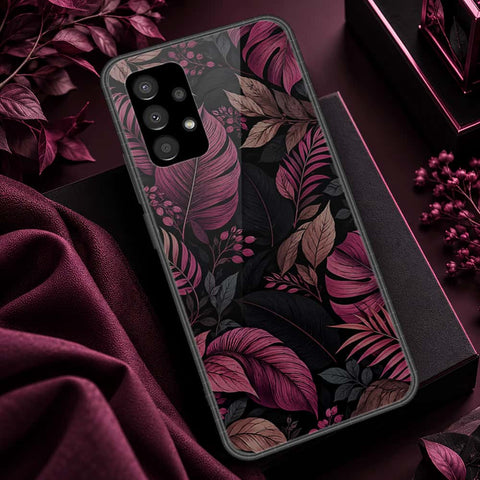 Samsung Galaxy A23 Cover - ONation Botanical Bloom Series - HQ Ultra Shine Premium Infinity Glass Soft Silicon Borders Case