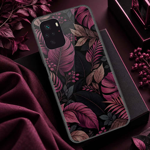 Xiaomi Redmi Note 10s Cover - ONation Botanical Bloom Series - HQ Ultra Shine Premium Infinity Glass Soft Silicon Borders Case