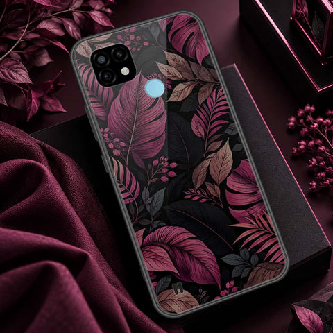 Realme C21 Cover - ONation Botanical Bloom Series - HQ Ultra Shine Premium Infinity Glass Soft Silicon Borders Case