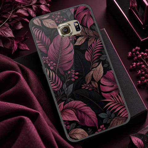 Samsung Galaxy S6 Cover - ONation Botanical Bloom Series - HQ Ultra Shine Premium Infinity Glass Soft Silicon Borders Case