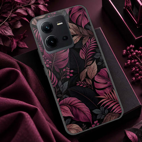 Vivo V25e Cover - ONation Botanical Bloom Series - HQ Ultra Shine Premium Infinity Glass Soft Silicon Borders Case