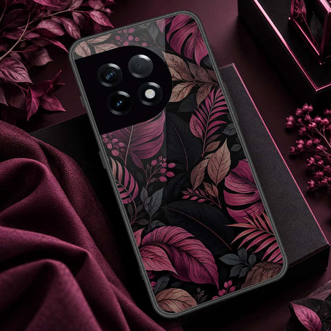 OnePlus 11R Cover - ONation Botanical Bloom Series - HQ Ultra Shine Premium Infinity Glass Soft Silicon Borders Case