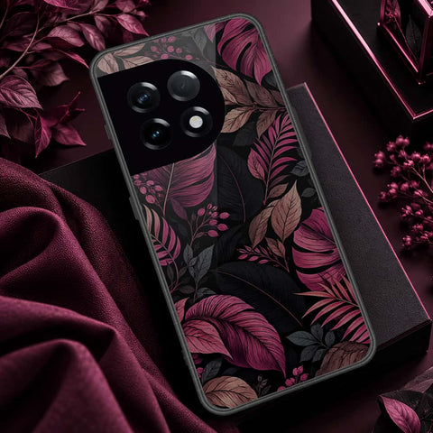 OnePlus 11 Cover - ONation Botanical Bloom Series - HQ Ultra Shine Premium Infinity Glass Soft Silicon Borders Case
