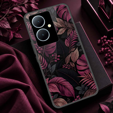 Vivo Y78 Plus 5G Cover - ONation Botanical Bloom Series - HQ Ultra Shine Premium Infinity Glass Soft Silicon Borders Case