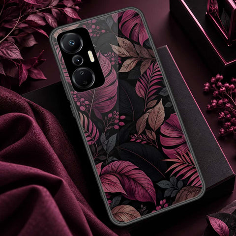 Infinix Hot 20S Cover - ONation Botanical Bloom Series - HQ Ultra Shine Premium Infinity Glass Soft Silicon Borders Case