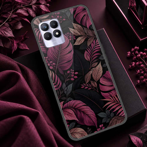 Realme 8i Cover - ONation Botanical Bloom Series - HQ Ultra Shine Premium Infinity Glass Soft Silicon Borders Case