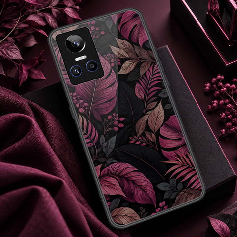 Realme GT Neo 3 Cover - ONation Botanical Bloom Series - HQ Ultra Shine Premium Infinity Glass Soft Silicon Borders Case
