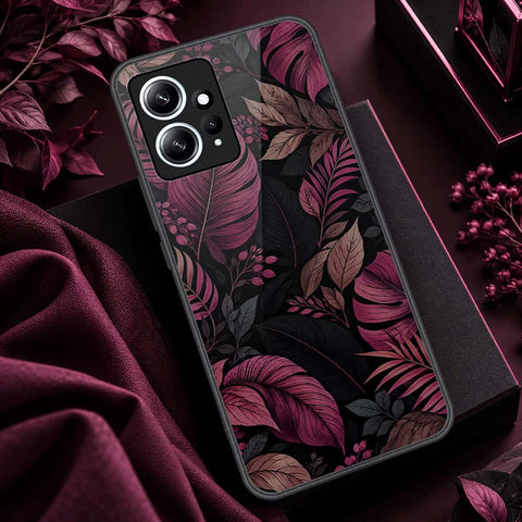 Xiaomi Redmi Note 12 4G Cover - ONation Botanical Bloom Series - HQ Ultra Shine Premium Infinity Glass Soft Silicon Borders Case