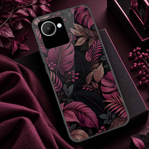 Realme C30 Cover - ONation Botanical Bloom Series - HQ Ultra Shine Premium Infinity Glass Soft Silicon Borders Case