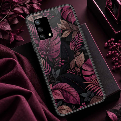 Oppo A74 Cover - ONation Botanical Bloom Series - HQ Ultra Shine Premium Infinity Glass Soft Silicon Borders Case