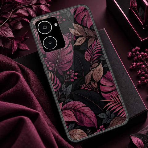 Realme 10 Cover - ONation Botanical Bloom Series - HQ Ultra Shine Premium Infinity Glass Soft Silicon Borders Case