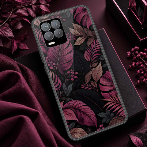 Realme 8 Cover - ONation Botanical Bloom Series - HQ Ultra Shine Premium Infinity Glass Soft Silicon Borders Case