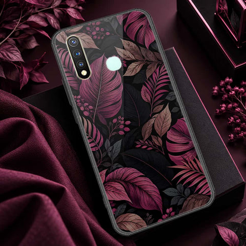 Vivo Y19 Cover - ONation Botanical Bloom Series - HQ Ultra Shine Premium Infinity Glass Soft Silicon Borders Case