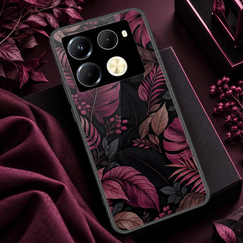 Infinix Note 40 Pro Cover - ONation Botanical Bloom Series - HQ Ultra Shine Premium Infinity Glass Soft Silicon Borders Case