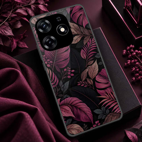 Tecno Spark 10 Pro Cover - ONation Botanical Bloom Series - HQ Ultra Shine Premium Infinity Glass Soft Silicon Borders Case
